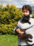 Ubytování Šumava - kocour Leo s majitelkou
