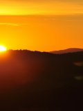 Šumava - podzimní východ slunce - Boubín