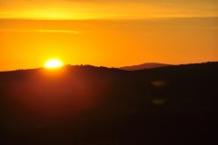 Šumava - podzimní východ slunce - Boubín